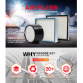 Round hepa filter h13 h14 air filter for medical equipment